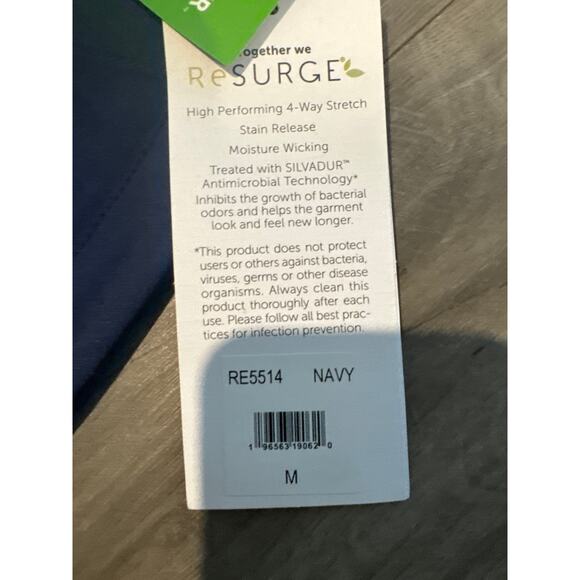 Resurge Navy Scrub Pants Women’s Size Medium - Picture 5 of 10